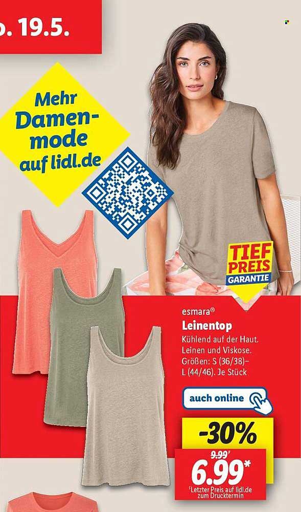 Esmara Leinentop – Kühlend auf der Haut