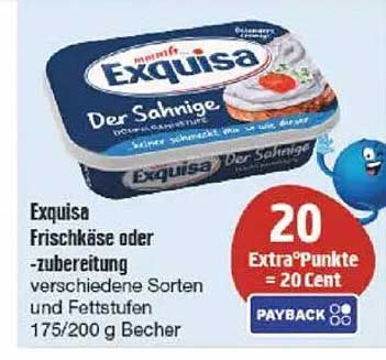 Exquisa Frischkäse oder -zubereitung 175/200 g Becher