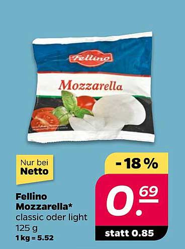 Fellino Mozzarella* classic oder light 125 g