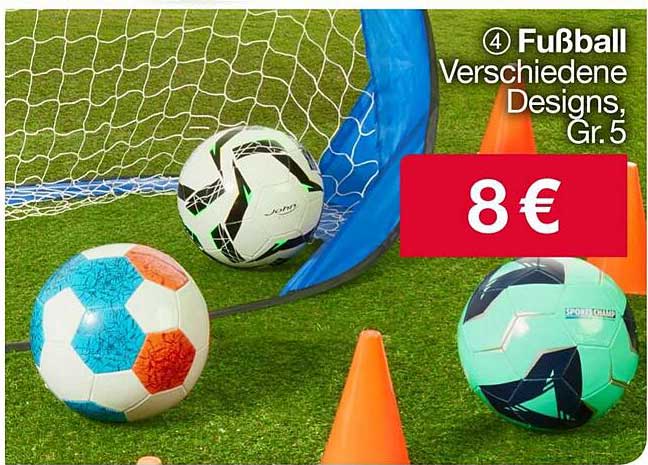 Fußball verschiedene Designs, Gr. 5