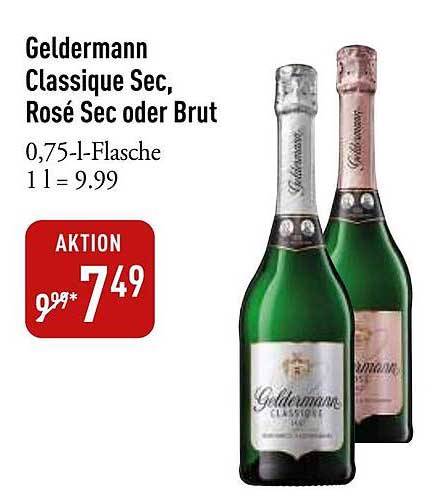 Geldermann Classique Sec, Rosé Sec oder Brut 0,75-l-Flasche