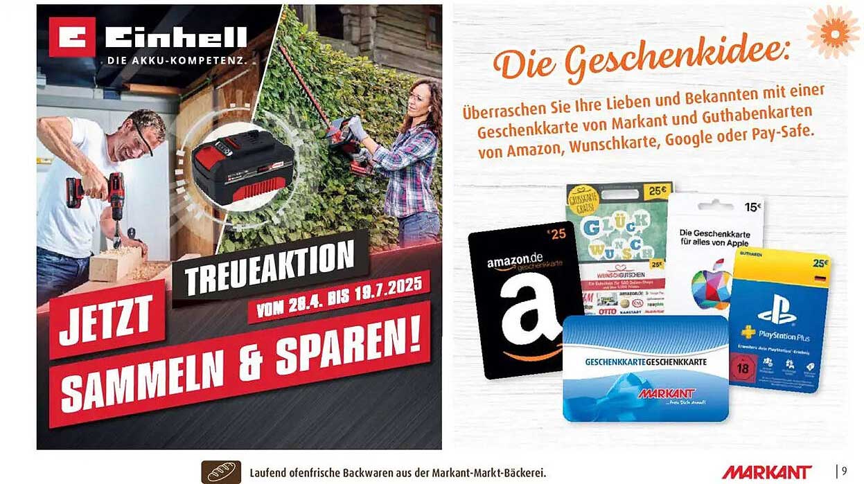 Geschenkkarten von Markant - Überraschen Sie Ihre Lieben!
