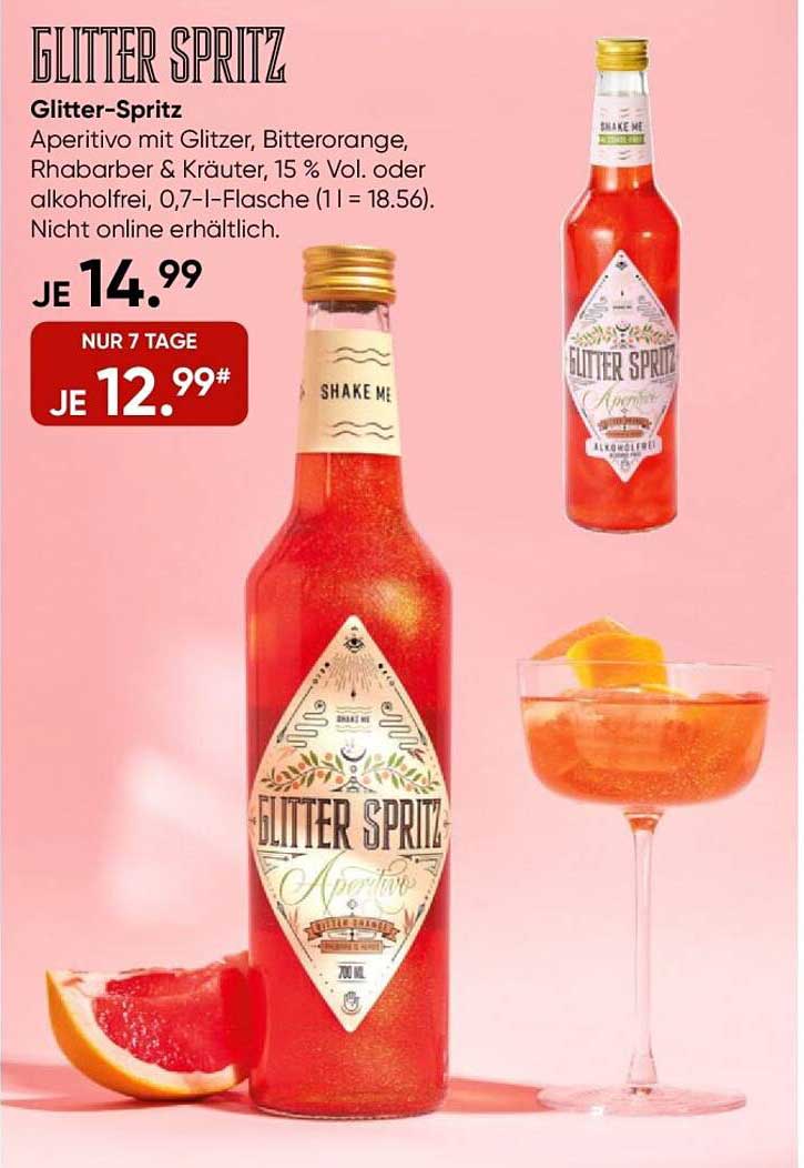 GLITTER SPRITZ - Genuss in seiner schillerndsten Form!