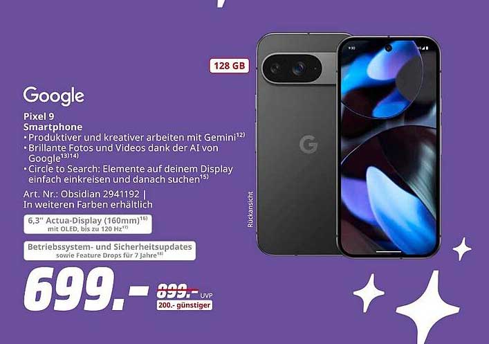 Google Pixel 9 Smartphone 128 GB