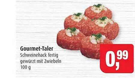 Gourmet-Taler - Schweinehack fertig gewürzt mit Zwiebeln 100 g