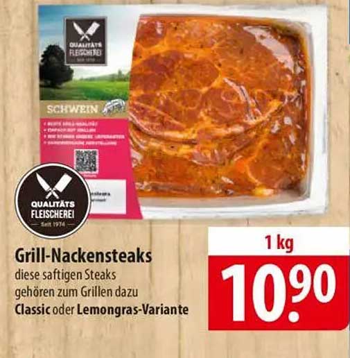 Grill-Nackensteaks - Ideal für den perfekten Grillgenuss