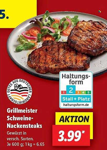 Grillmeister Schweine-Nackensteaks