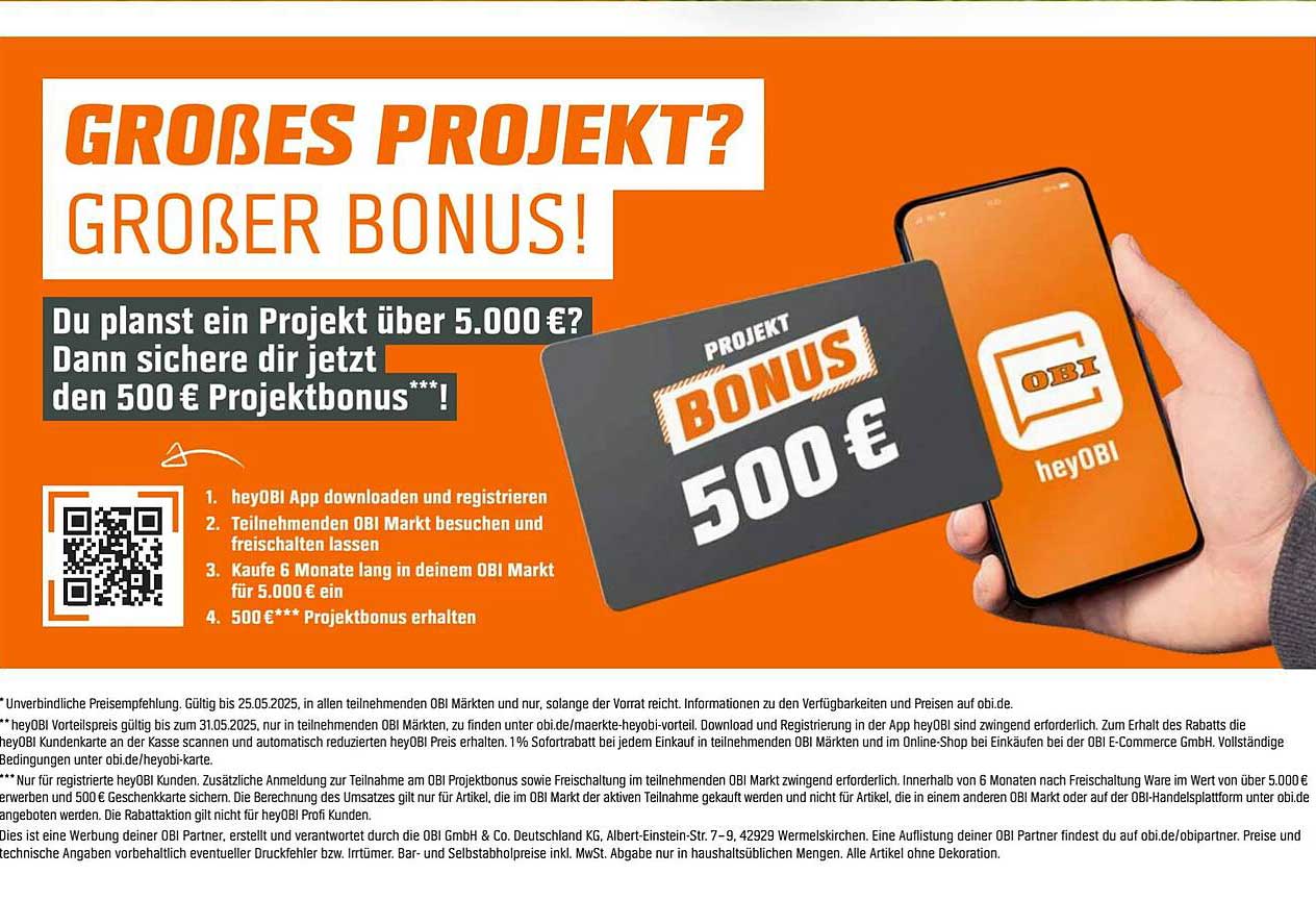 Großes Projekt? Großer Bonus! 500 € Projektbonus sichern!