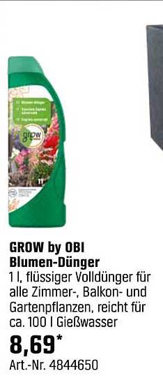 GROW by OBI Blumen-Dünger 1 l
