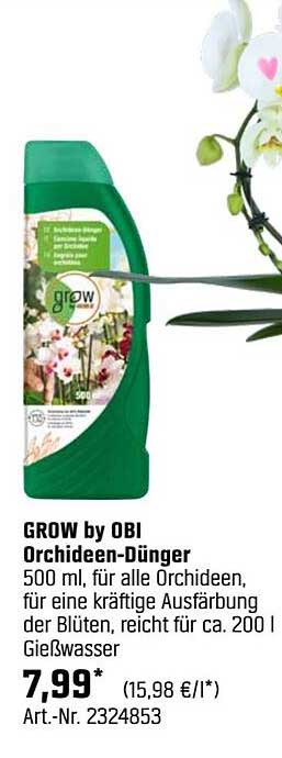 GROW by OBI Orchideen-Dünger 500 ml