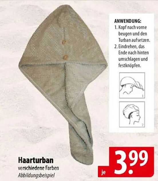 Haarturban verschiedene Farben