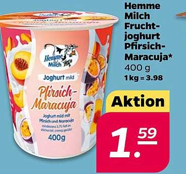 Hemme Milch Fruchtjoghurt Pfirsich-Maracuja 400 g