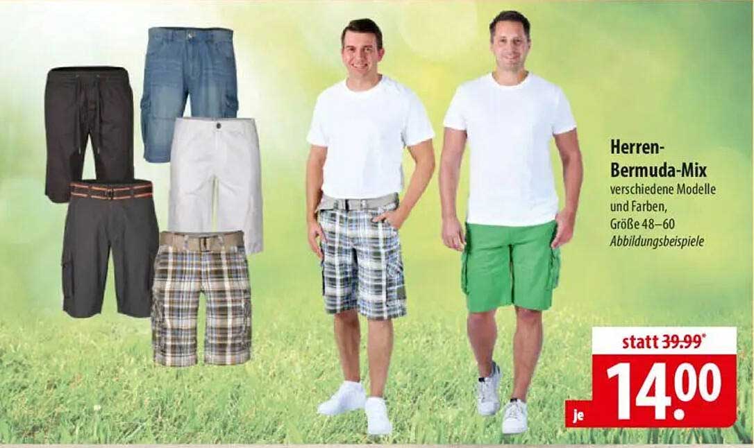 Herren-Bermuda-Mix - verschiedene Modelle und Farben