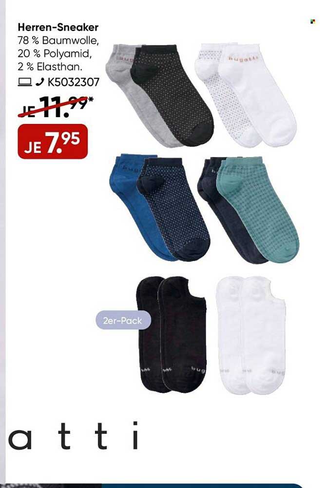 Herren-Sneaker Socken 2er-Pack - Jetzt nur 7,95 €!