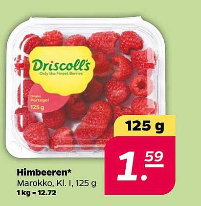 Himbeeren* Marokko, Kl. I, 125 g