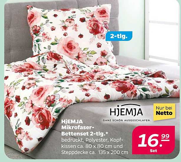 HJEMJA Mikrofaser-Bettenset 2-tlg.