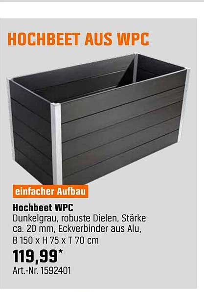 Hochbeet aus WPC