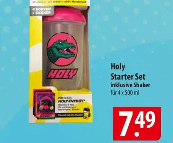 Holy Starter Set inklusive Shaker für 4 x 500 ml