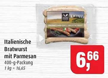 Italienische Bratwurst mit Parmesan 400-g-Packung