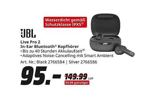 JBL Live Pro 2 In-Ear Bluetooth® Kopfhörer