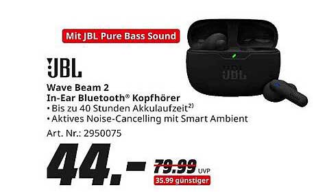 JBL Wave Beam 2 In-Ear Bluetooth® Kopfhörer