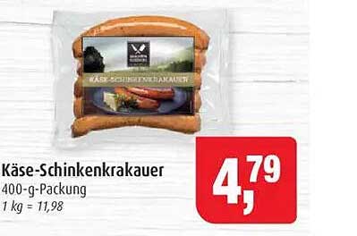 Käse-Schinkenkrakauer 400-g-Packung