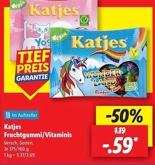Katjes Fruchtgummi/Vitaminis - WUNDERLAND Edition