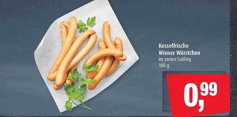 Kesselfrische Wiener Würstchen im zarten Saitling 100 g