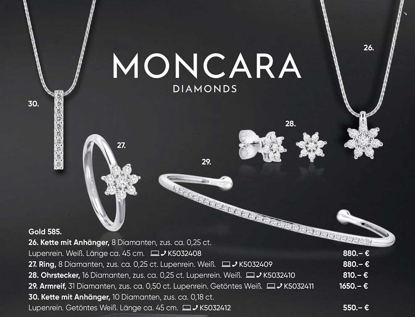 Kette mit Anhänger – 8 Diamanten, zus. ca. 0,25 ct.