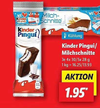 Kinder Pingui/Milchschnitte - Aktionspreis!