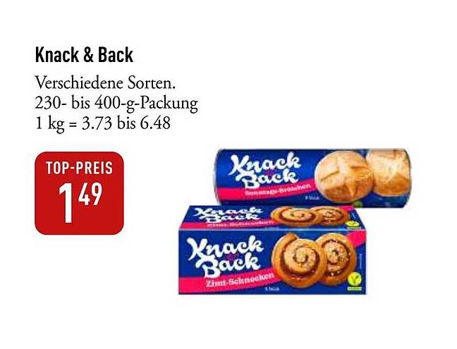 Knack & Back - Verschiedene Sorten