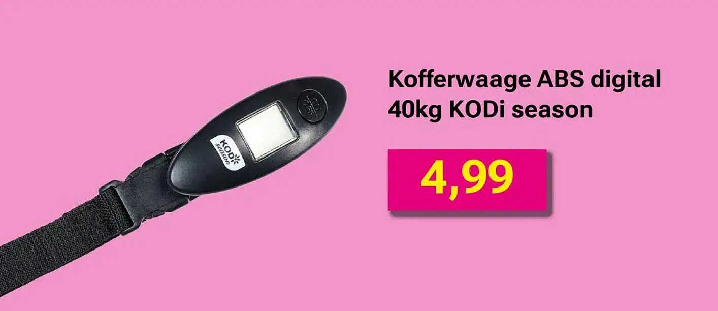 Kofferwaage ABS digital 40kg KODi season