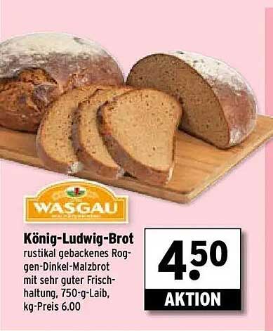 König-Ludwig-Brot - rustikal gebackenes Roggen-Dinkel-Malzbrot