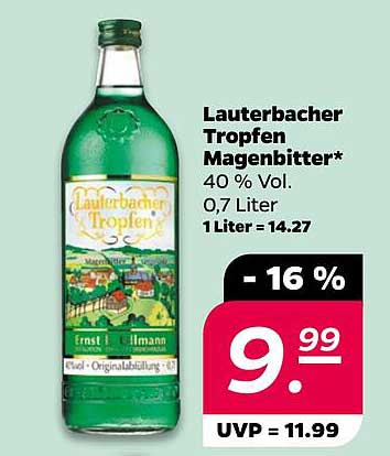 Lauterbacher Tropfen Magenbitter 0,7 Liter - 40 % Vol.