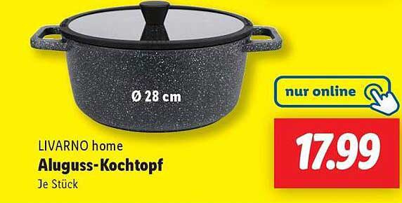 LIVARNO home Aluguss-Kochtopf Ø 28 cm