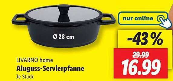 LIVARNO home Aluguss-Servierpfanne 28 cm
