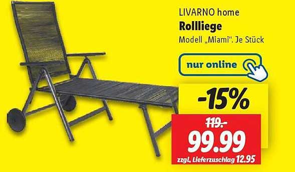 LIVARNO home Rollliege Modell „Miami“