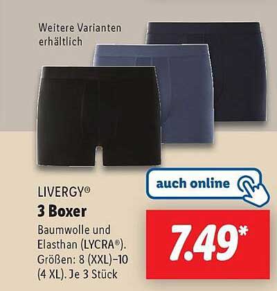 LIVERGY® 3 Boxer - Jetzt im Angebot!