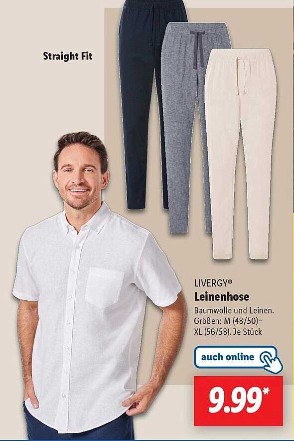 LIVERGY® Leinenhose - Ideal für den Sommer!