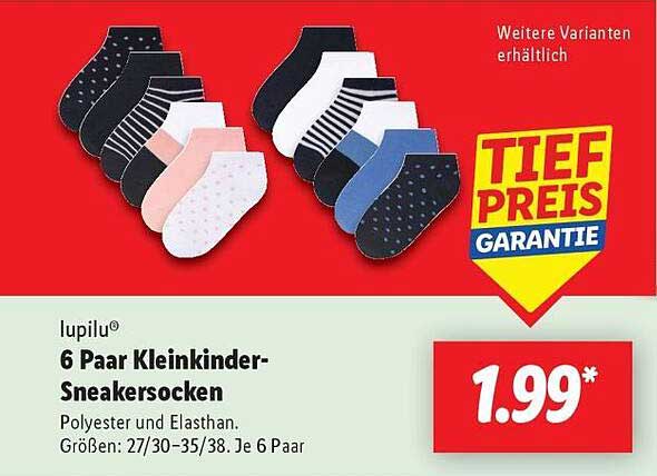 lupilu® 6 Paar Kleinkinder-Sneakersocken