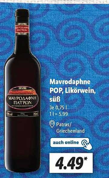 Mavrodaphne POP, Likörwein, süß