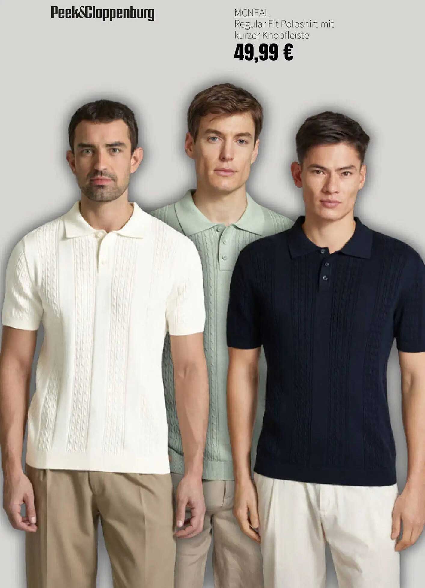 MCNEAL Regular Fit Poloshirt mit kurzer Knopfleiste
