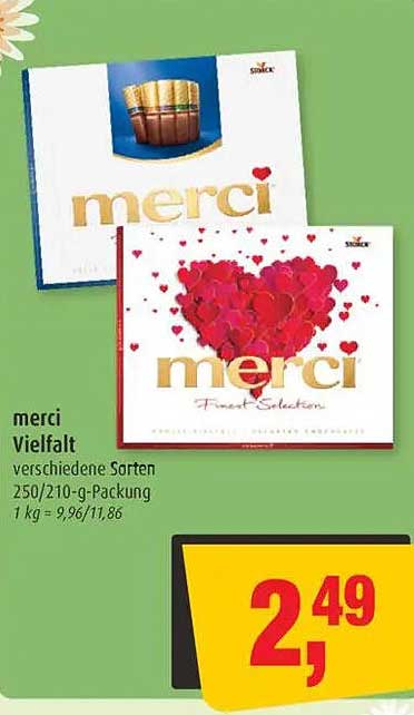 merci Vielfalt 250/210-g-Packung