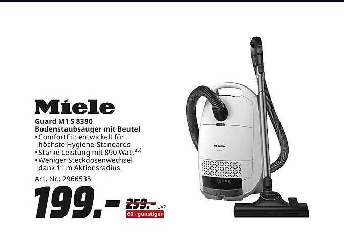 Miele Guard M1 S 8380 Bodenstaubsauger mit Beutel