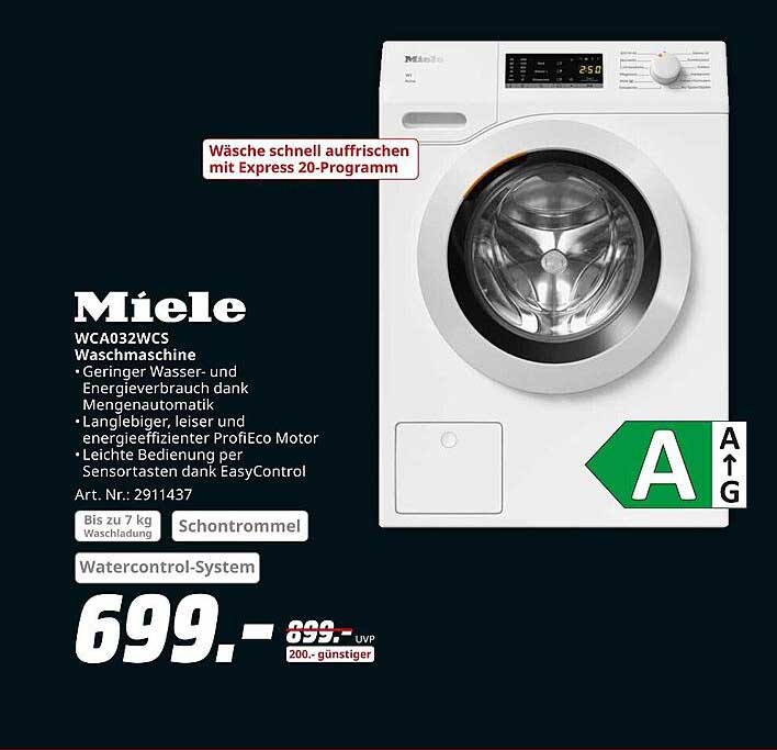 Miele WCA032WCS Waschmaschine