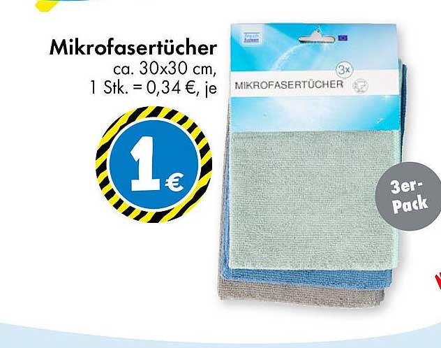 Mikrofaser-Tücher 3er-Pack
