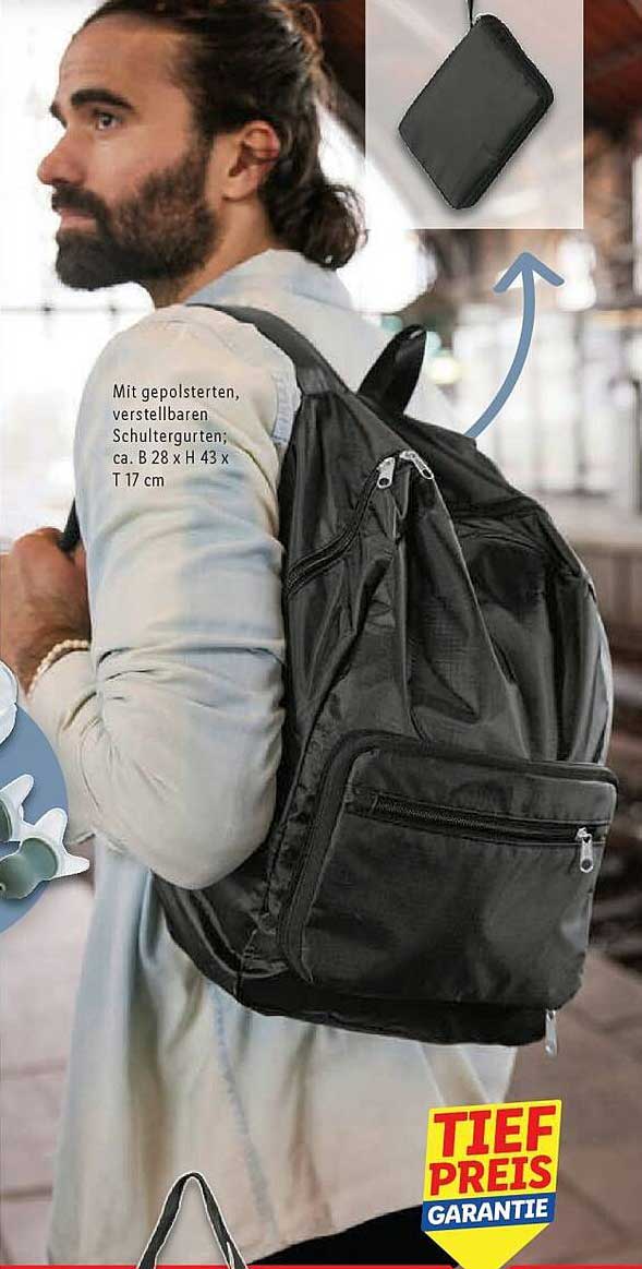 Modischer Rucksack mit gepolsterten Schultern