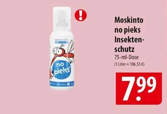 Moskinito no pieks Insektenschutz 75-ml-Dose