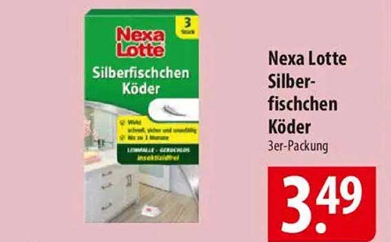 Nexa Lotte Silberfischchen Köder 3er-Packung