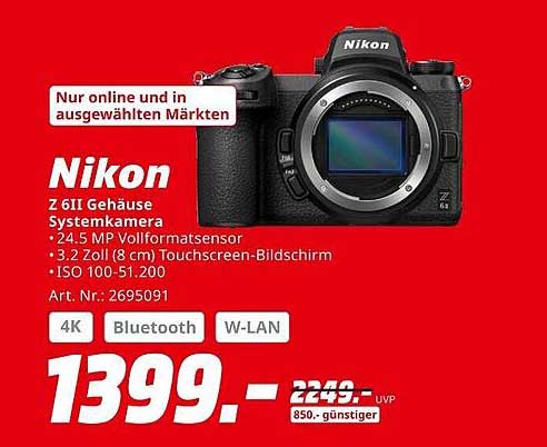 Nikon Z 6II Gehäuse Systemkamera